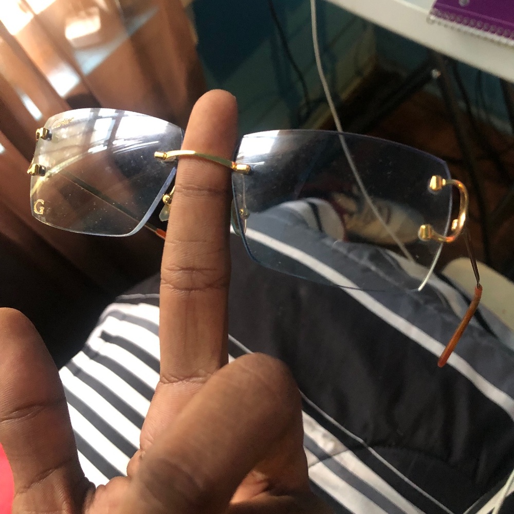 Cartier Glasses Big C’s Gold Wires